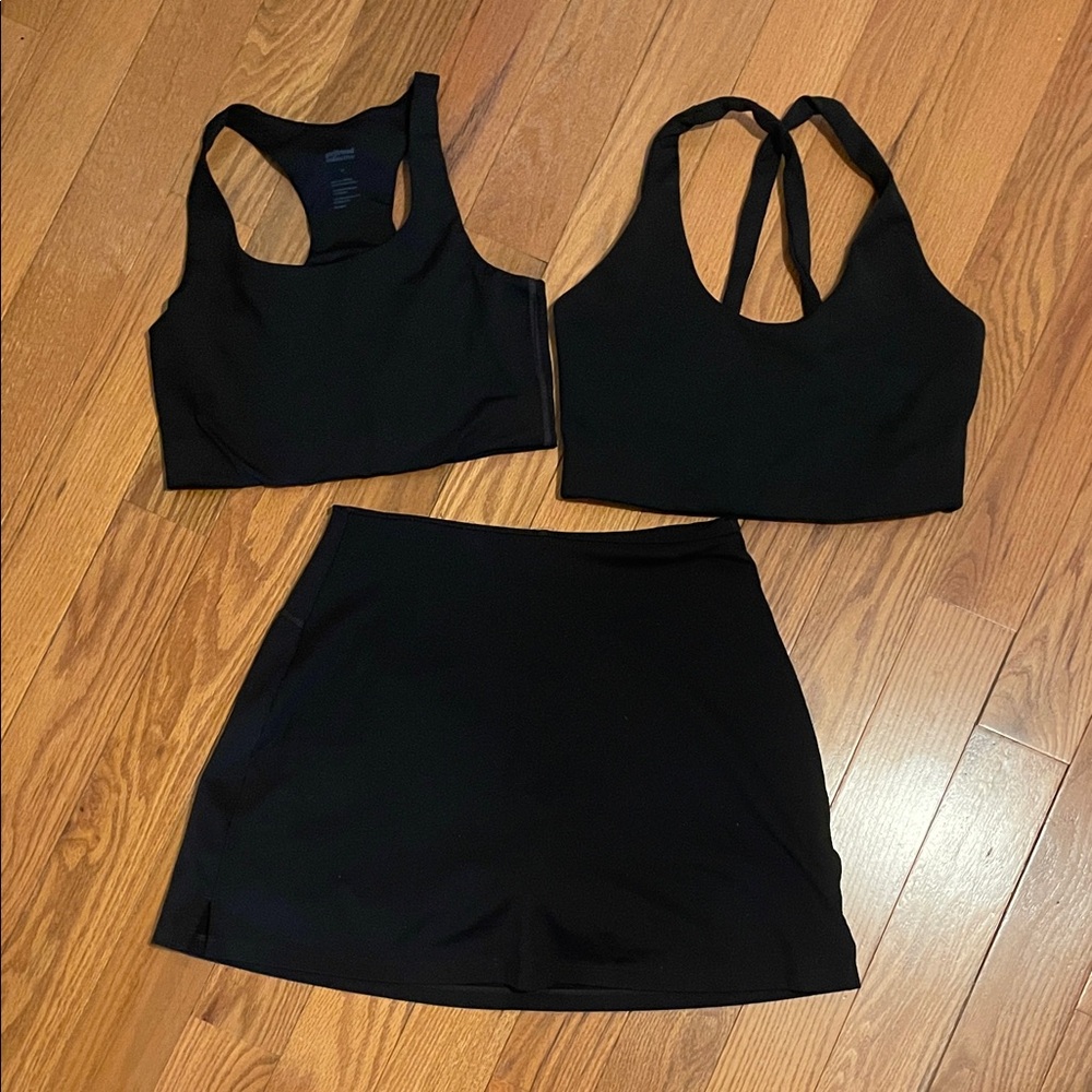 Girlfriend Collective Bundle - Two sports bras and skort